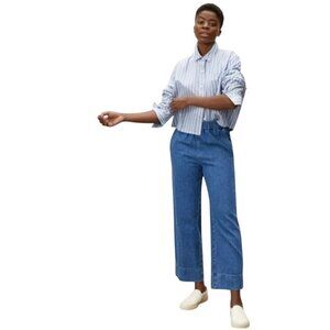 Everlane The Easy Jean Organic Cotton Elastic Waist Pockets Pull On Jeans Size 0